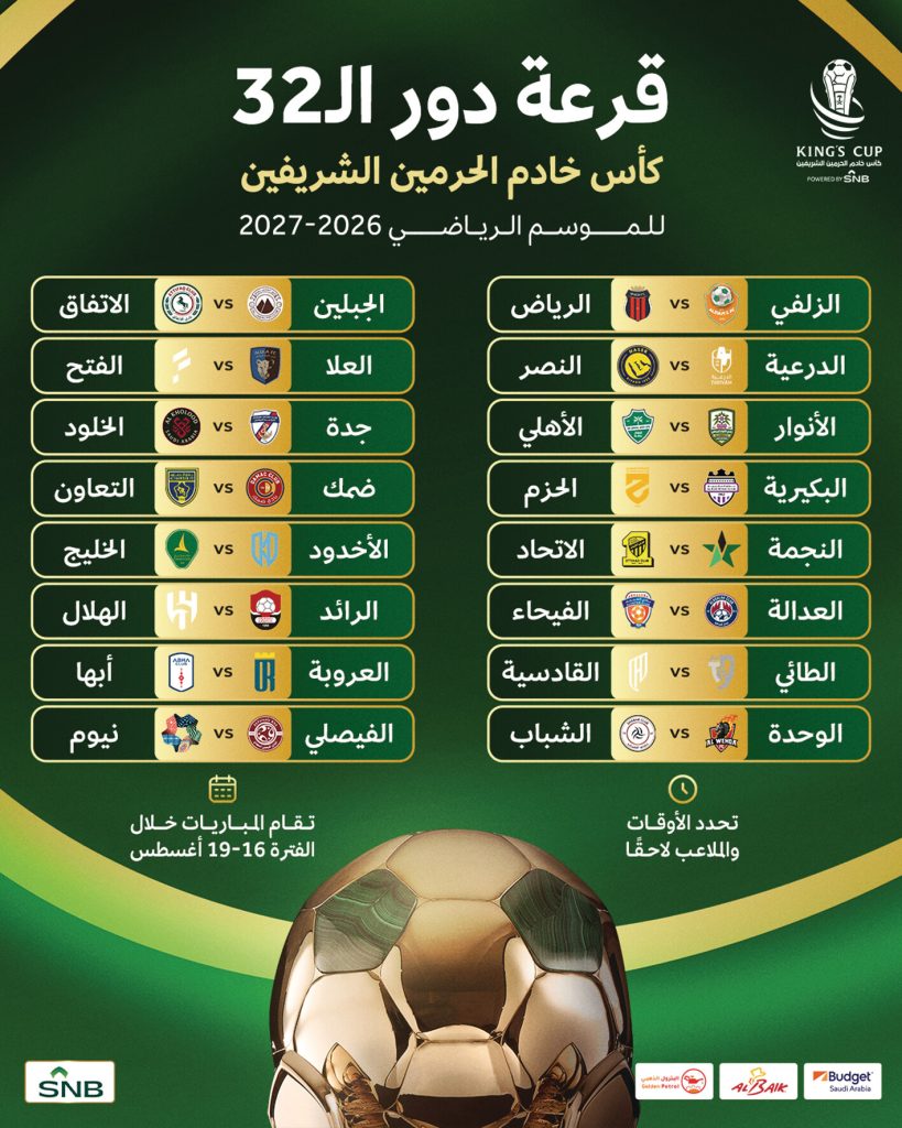 الهلال يواجه الرائد.. النصر مع الدرعية.. الأهلي يلتقي الأنوار
