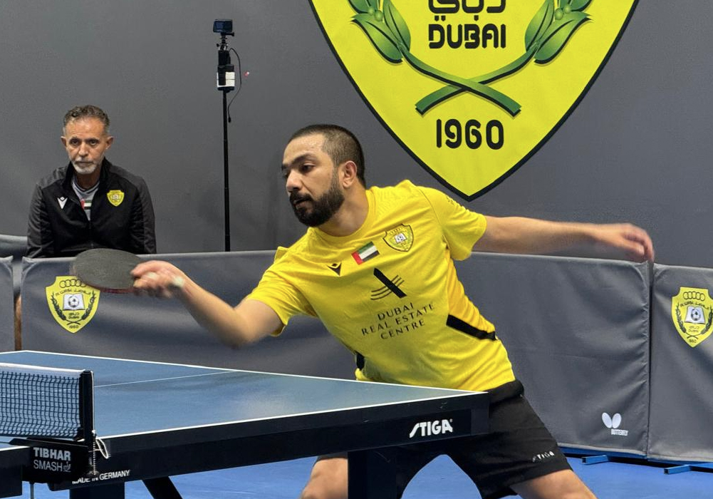 تأهل الوصل وشباب الأهلي إلى نهائي كأس الإمارات لكرة الطاولة