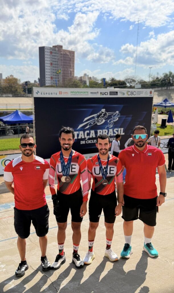 “الإمارات للدراجات البارالمبية” يرفع رصيده إلى 6 ميداليات في كأس البرازيل للمضمار