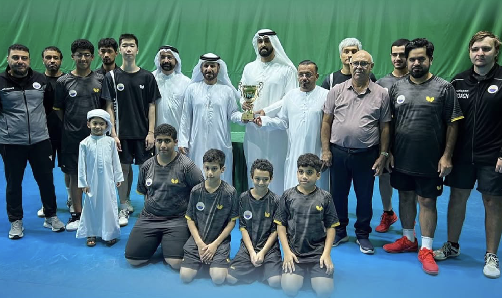 الشارقة بطلا لكأس الاتحاد لكرة الطاولة